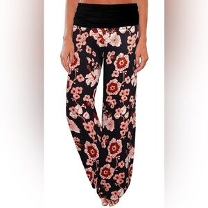 Gracyoga Women's Comfy Pajama Pants Wide Leg Lounge Palazzo Yoga Pants Stretch